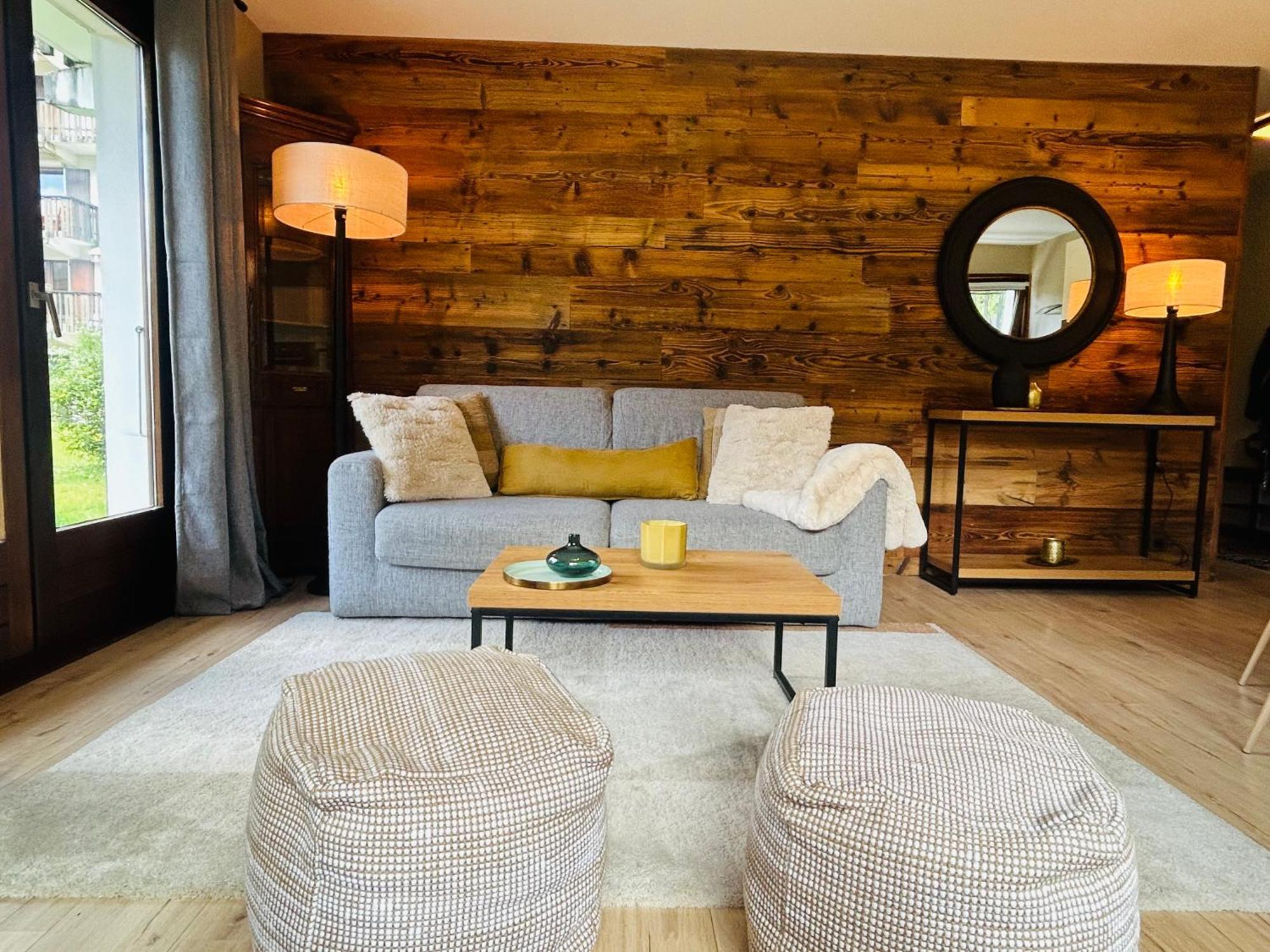 Appartement Style Chalet Avec Grande Terrasse Et Parking Prive Chamonix Esterno foto